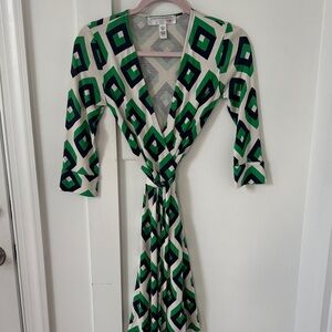 Diane Von Furstenberg Vintage Julian Cube Dress SIze 0